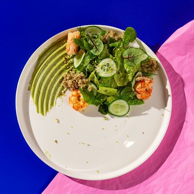 Грин салат с лангустинами в Yeti по цене 620 ₽