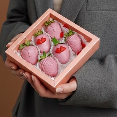 Клубника в шоколаде Сердечки мини (6шт) в Luna-Клубника в шоколаде по цене 2990 ₽