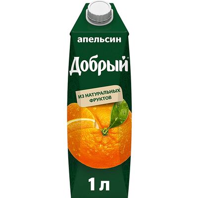 Сок Добрый Апельсин в Крафт & Бургер по цене 390 ₽