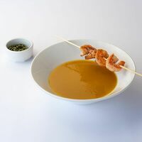 Суп Тыквенный с креветками в Фишка
