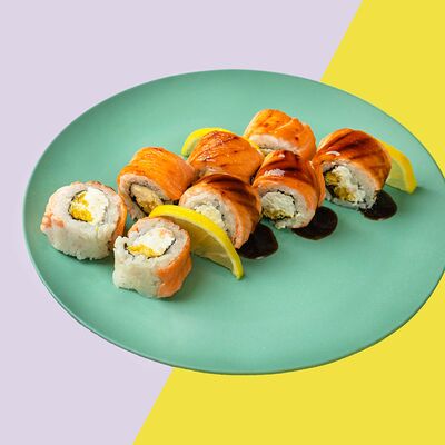 Лосось с тростниковой карамелью и манго соусом в Sushi yami по цене 659 ₽