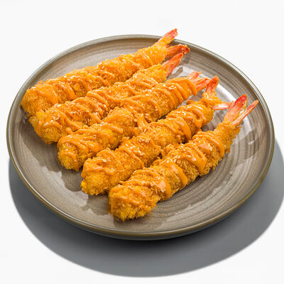 Креветки с соусом Том Ям в Вкус и лосось по цене 720 ₽