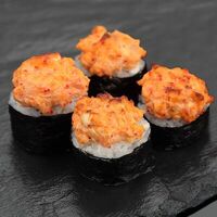 Запеченный ролл с острым лососем (1/2 порции) в Mavu