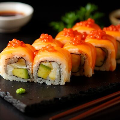 Ролл Филадельфия Царская в АКАРИ SUSHI по цене 799 ₽