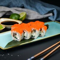 Ролл с угрем и масаго в Afishasushi