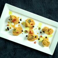 Равиоли с камчатским крабом в Остерия Il Massimo