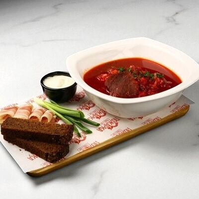 Борщ с салом в Пожарка по цене 505 ₽