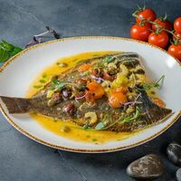 Камбала с овощами по-сицилийски в PizzAmore