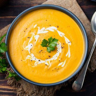 Тыквенный крем-суп в Hungry Wolf Bar по цене 440 ₽