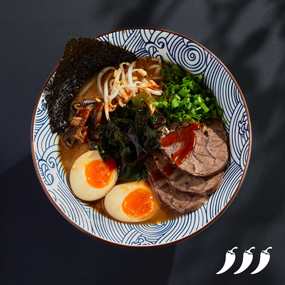 Ким-чхи рамэн с говядиной большой в ASIATIQ Ramen-Bar по цене 720 ₽