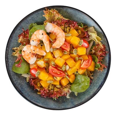 Салат с тыквой и креветками в Поке-маN по цене 279 ₽