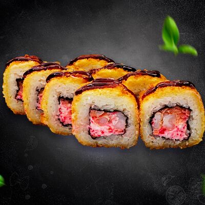 Темпура-ролл лосось-креветка в Sopranopizza по цене 500 ₽