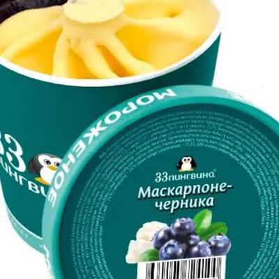 Маскарпоне-черника в 33 пингвина по цене 639 ₽