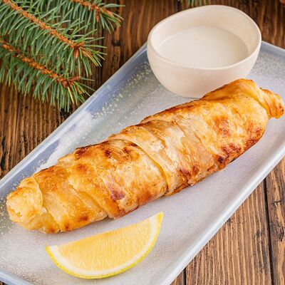 Хачапури на мангале с лососем и сыром сулугуни в Кавказ по цене 820 ₽