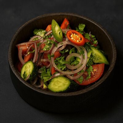 Овощной салат по-грузински с ароматным маслом в Колхида Palace по цене 640 ₽