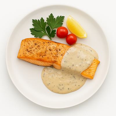 Стейк из лосося со сливочным соусом в Verona по цене 1299 ₽