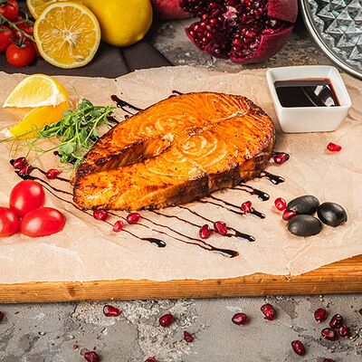 Стейк из сёмги в Дворец свадеб по цене 1500 ₽