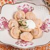 Пельмени мясные от шеф-повара, подаются со сметаной в Монастырский дворик - русская кухня из монастырской трапезы по цене 430