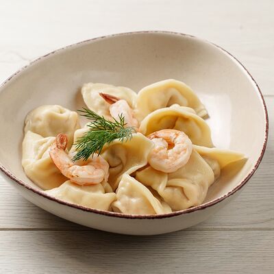 Вонтоны свинина и креветка в Пельменная - КулинарияГранат по цене 550 ₽