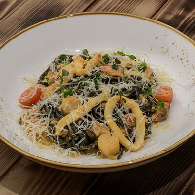 Паста с морепродуктами в Ресторан Мангал по цене 760 ₽