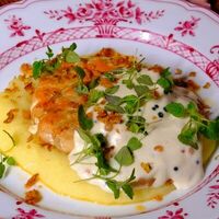 Котлета из лосося в Дюбонне