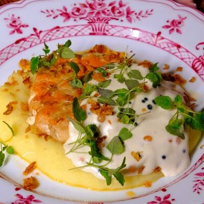 Котлета из лосося в Дюбонне по цене 1210 ₽