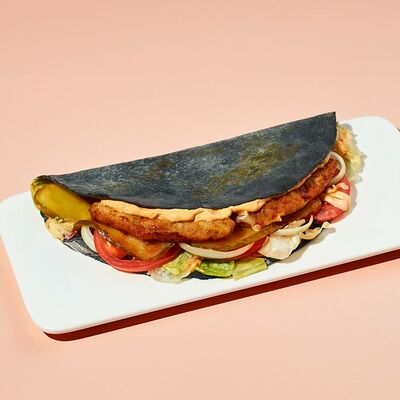 Кыстыбургер фирменный с говяжьей котлетой и овощами в Тюбетей по цене 598 ₽