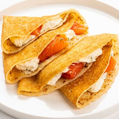 Блины с сыром и лососем в Олимпик по цене 580 ₽