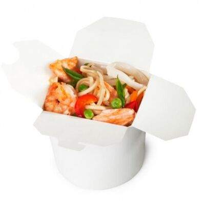 Лапша с морепродуктами и овощами в Роллы Darom по цене 400 ₽