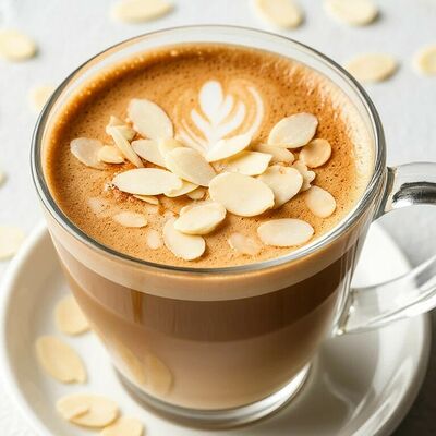 Миндальный латте в Пончик по цене 260 ₽