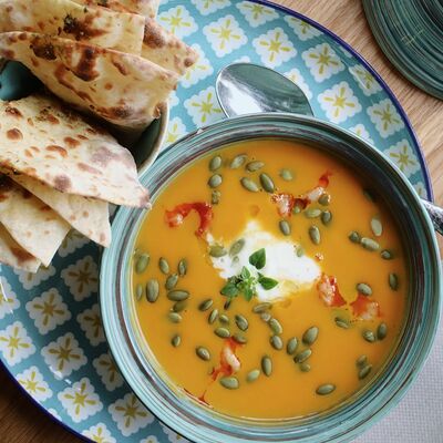 Суп Тыквенный с креветками в Maroon по цене 950 ₽