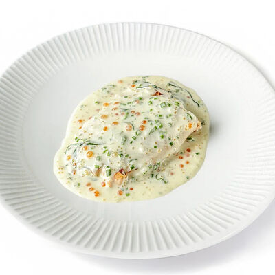 Форель с соусом берблан и икройв Dodici Grill по цене 1820 ₽