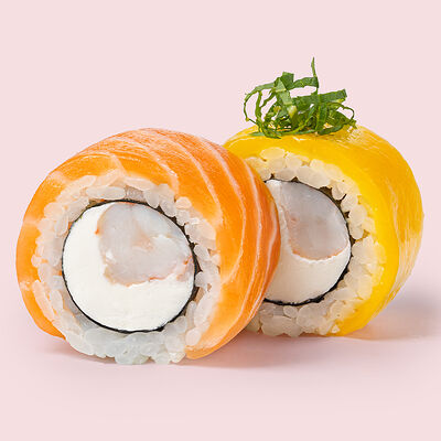 Ролл с лососем и сладким манго в Ricers по цене 870 ₽