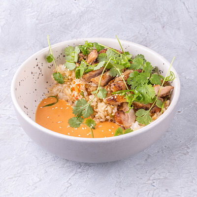 Цыпленок карри и рис в Мечтатели по цене 575 ₽