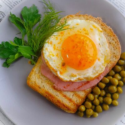 Яичница с колбасой в БлинОК! по цене 169 ₽