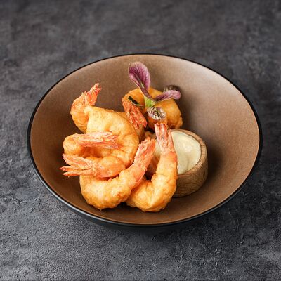 Креветки темпура с соусом Васаби в Эндорфин по цене 820 ₽