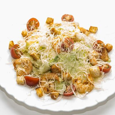 Цезарь с креветками в Кафе на развилке по цене 864 ₽