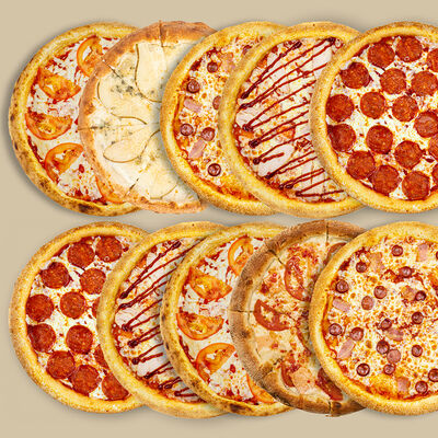 Сет из 10 пицц 30 см в Любим сытно по цене 7540 ₽