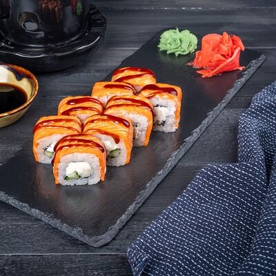 Запечённая филадельфия в Суши Ням по цене 792 ₽