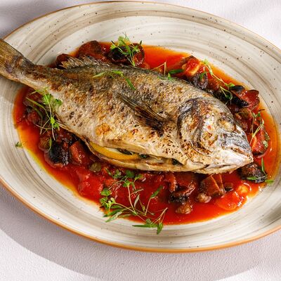 Дорадо на углях в Чайхана Пахвала по цене 1720 ₽