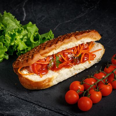 Хот-дог в ЭкспрессВиль по цене 280 ₽