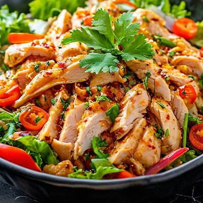 Салат Том ям с курицейв Мимино restaurant по цене 980 ₽