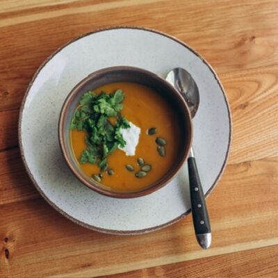 Тыквенный крем-суп в Мацони по цене 375 ₽