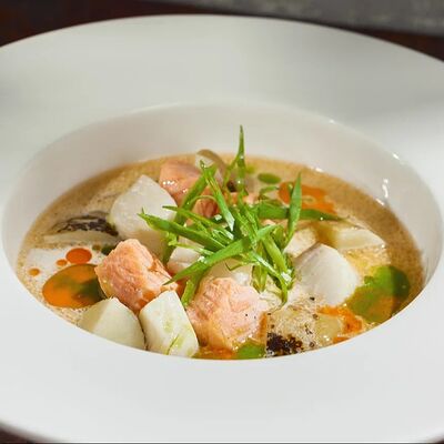 Финская уха с форелью и треской в Гастробар DOM по цене 620