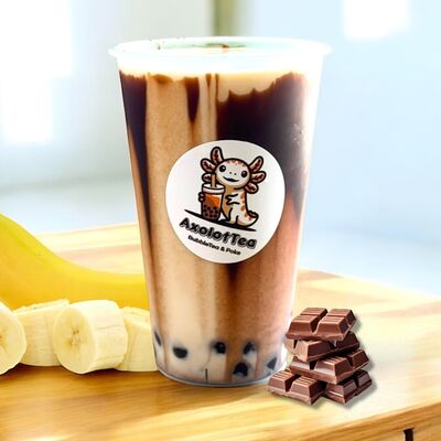 Бабл-ти Банан в шоколаде в Axolottea по цене 450 ₽