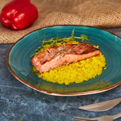 Стейк лосося с булгуром в Тайфун по цене 959