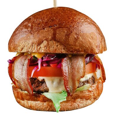 Бургер Джон бекон большой в Кушай мясо по цене 640 ₽