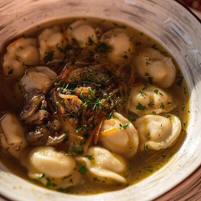 Пельмени по-таежному в Реберня по цене 390 ₽