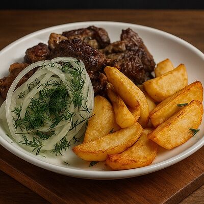 Жаркое с баранинойв Кафе по цене 720 ₽