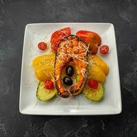 Сёмга гриль с овощами в Пери Шашлыки